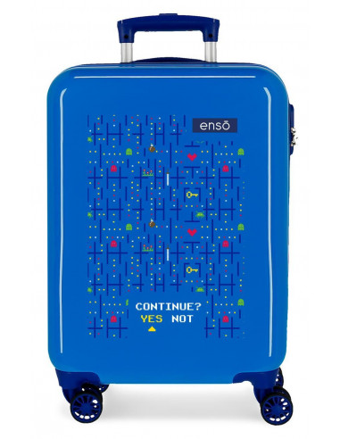 TROLLEY ABS 55CM.4R. ENSO GAMER AZUL